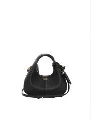Ganni - Sort Mini Hobo Taske