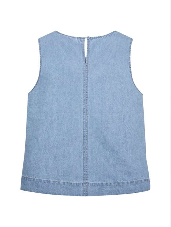 FREEQUENT - LISEA Sommer Denim Bluse