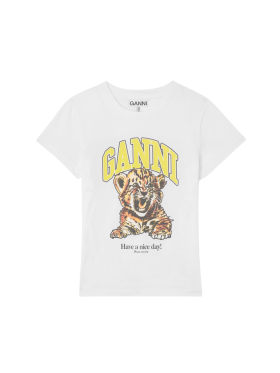 Ganni - Cool T-shirt Med Tiger