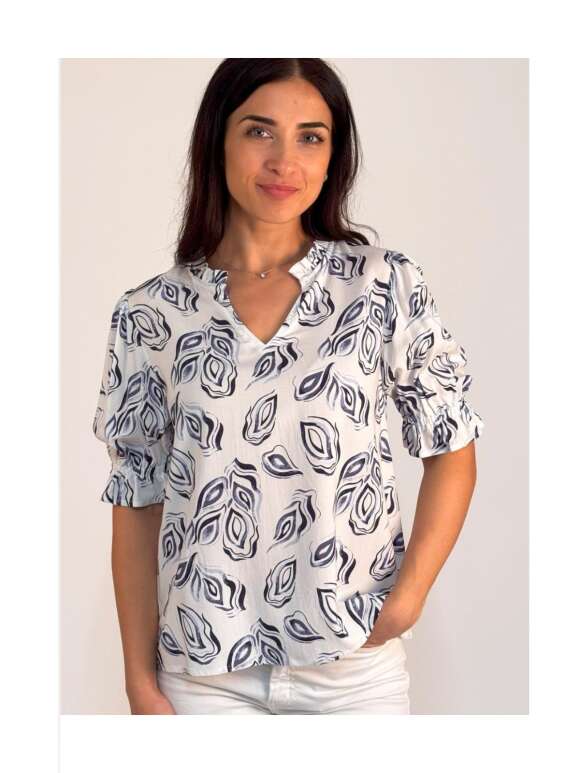 Textil Karntner - Feminin Bluse Rød