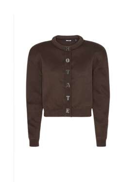 ROTATE - Firm Knit Cardigan Dark Brown