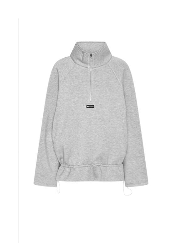 ROTATE - Scuba Half Zip Jacket Light Grey