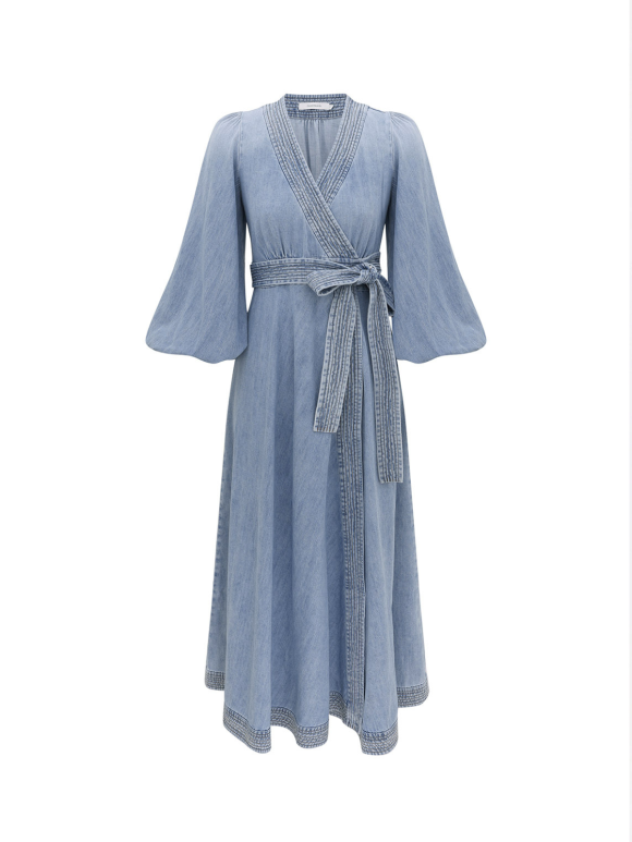 Zimmermann - INDRA DENIM Kjole