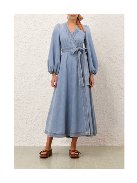 Zimmermann - INDRA DENIM Kjole