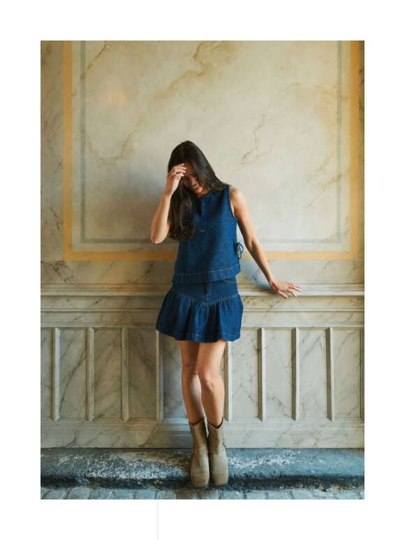 Neo Noir - TRIPA DENIM FRILL SKIRT