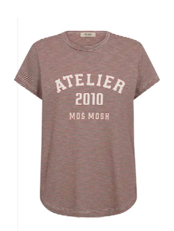 Mos Mosh - CAMP Stribet T-shirt