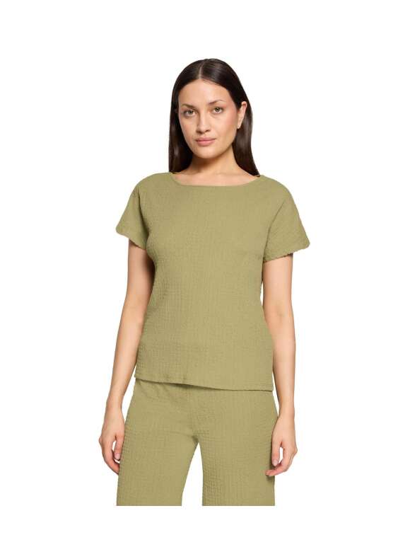 Betty Barclay - T-shirt i crinkle-kvalitet