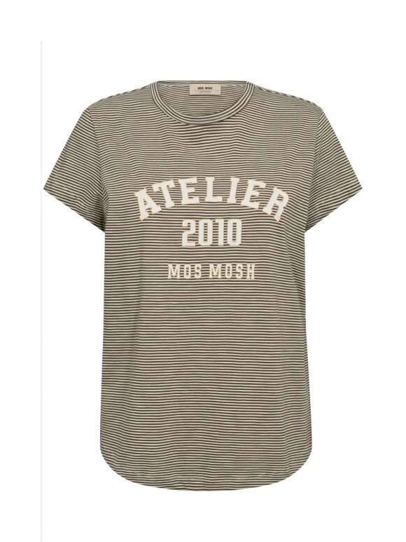 Mos Mosh - CAMP Stribet T-shirt