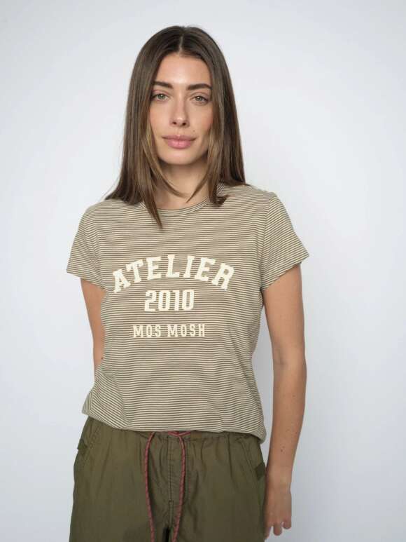 Mos Mosh - CAMP Stribet T-shirt