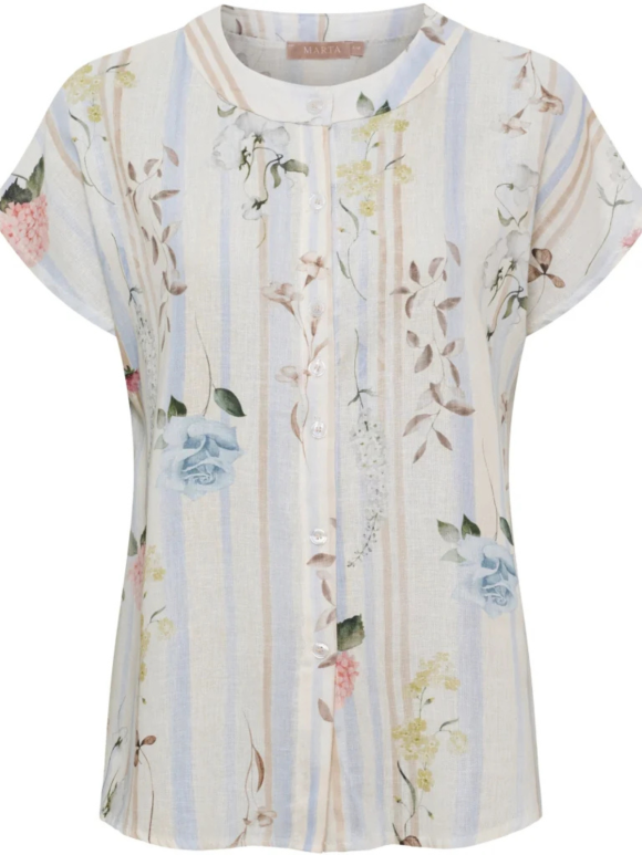 Marta Du Chateau - JESSALYN SHIRT Hør Bluse