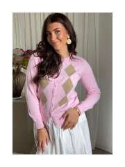 Micha - ARGYLE CARDIGAN Micha - ARGYLE CARDIGAN