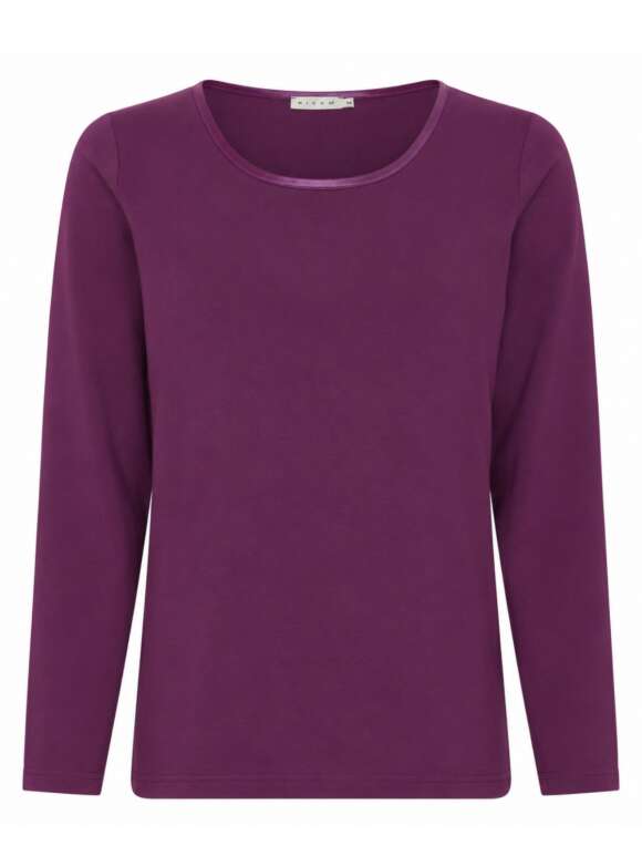 Micha - T-shirt Med Satinkant