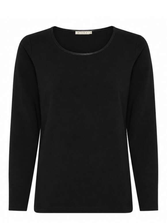 Micha - T-shirt Med Satinkant
