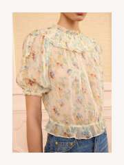 Ulla Johnson -  Nyhed Favoritliste Solenne SS Silk Top
