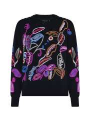 Micha - Elegant Strik Med Broderier