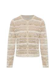 Ulla Johnson - Mia striped pointelle-knit cardigan