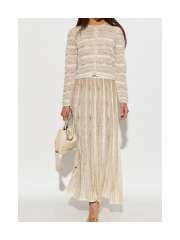 Ulla Johnson - Mia striped pointelle-knit cardigan