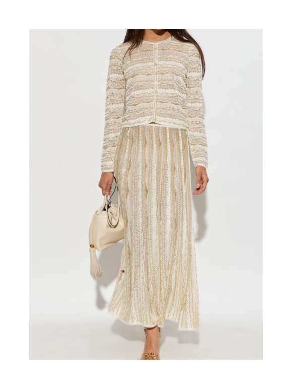 Ulla Johnson - Mia striped pointelle-knit cardigan
