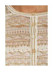 Ulla Johnson - Mia striped pointelle-knit cardigan