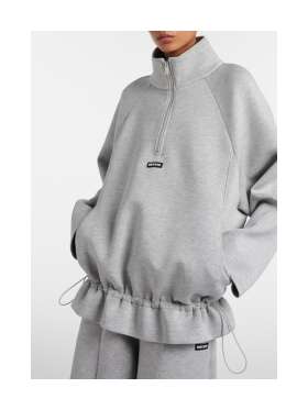 ROTATE - Oversized half-zip sweatshirt