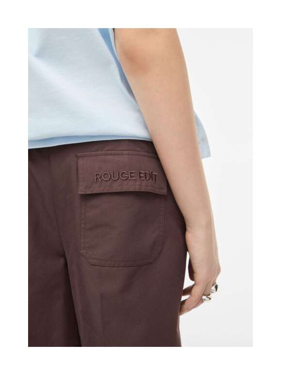Rouge Edit - MID-WAIST WIDE-LEG TROUSERS