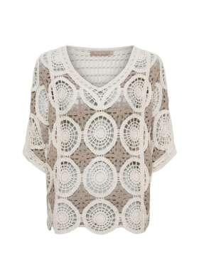 Marta Du Chateau - Feminin Hæklet Bluse