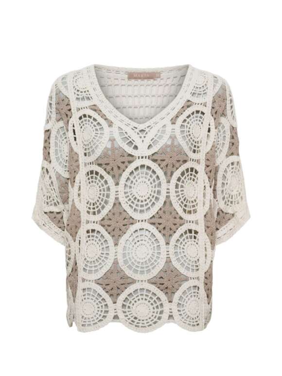 Marta Du Chateau - Feminin Hæklet Bluse