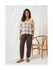 Marta Du Chateau - Feminin Hæklet Bluse Marta Du Chateau - Feminin Hæklet Bluse
