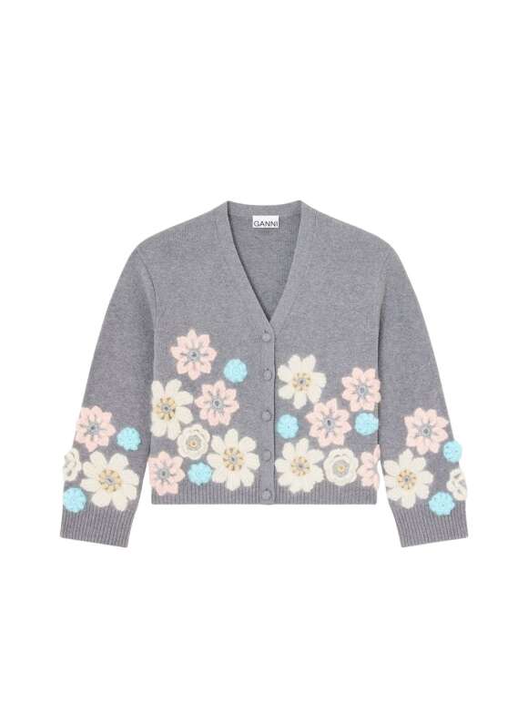 Ganni - Flower cardigan