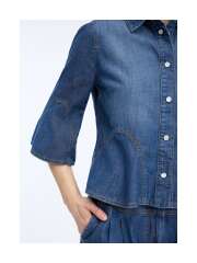 Munthe - VUNNA DENIM BLUSE Munthe - VUNNA DENIM BLUSE