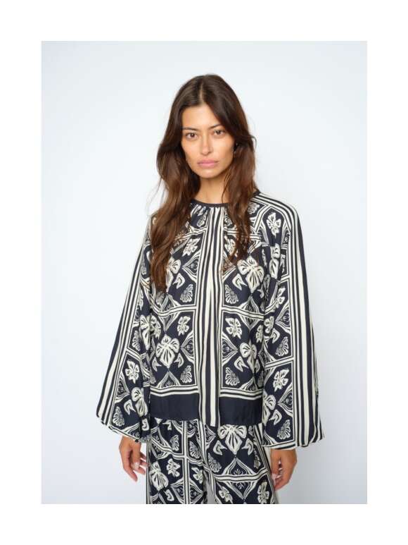 Mos Mosh - Milkey Linocut Blouse