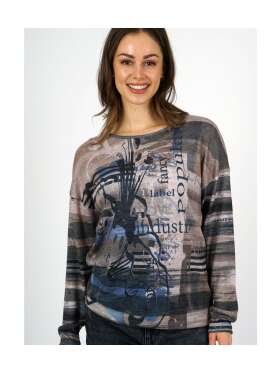 Textil Karntner - SMART BLUSE MED FOTOPRINT