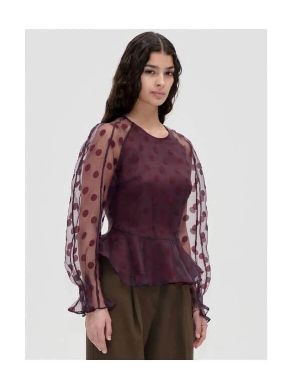 Stine Goya - Sheer Peplum  Bluse
