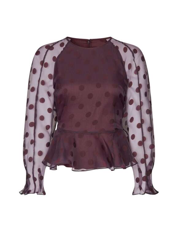 Stine Goya - Sheer Peplum  Bluse