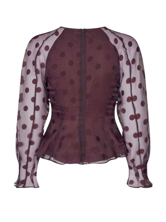 Stine Goya - Sheer Peplum  Bluse