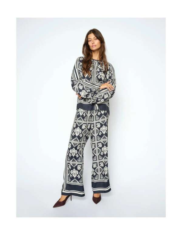 Mos Mosh - Measa linocut pant