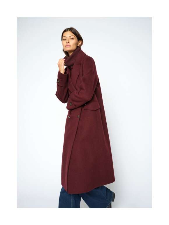 Mos Mosh - Alva Loisa Mock Neck Frakke