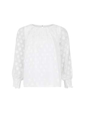 MOLLY JO - Detaljeret bluse