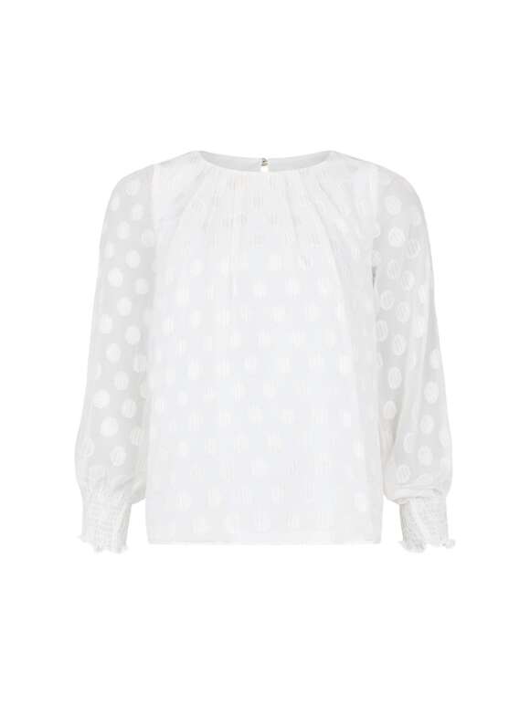 MOLLY JO - Detaljeret bluse