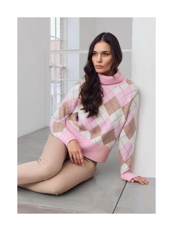 Micha - Bluse Argyle Sequins