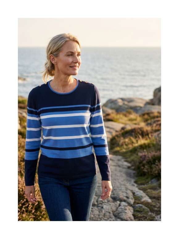 Micha - STRIBET BLUSE