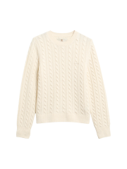BARBOUR - Ashdown Relaxed Wool-Blend Cable-Knit Jumper BARBOUR - Ashdown Relaxed Wool-Blend Cable-Knit Jumper
