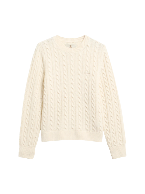BARBOUR - Ashdown Relaxed Wool-Blend Cable-Knit Jumper