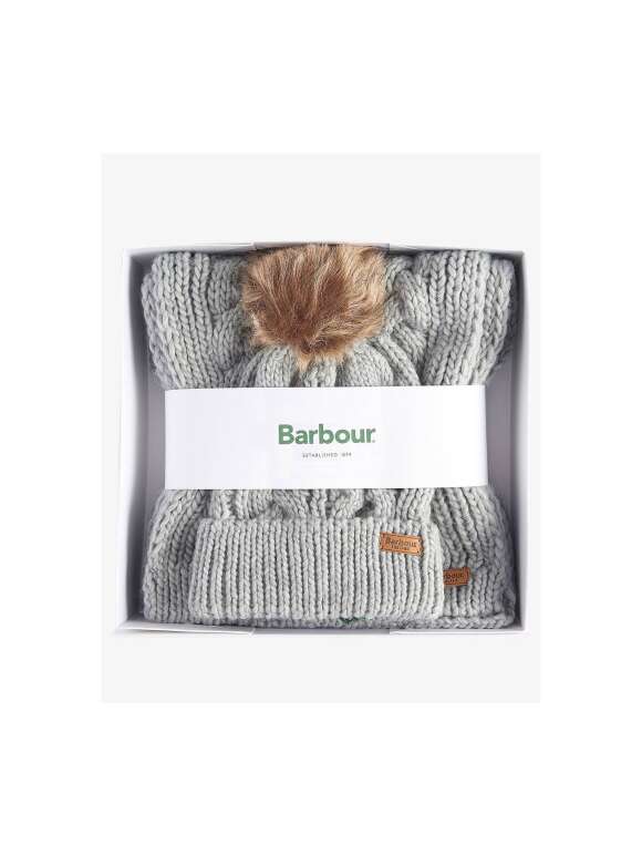 BARBOUR - Penshaw Beanie & Scarf Gift Set