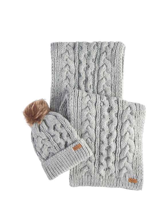BARBOUR - Penshaw Beanie & Scarf Gift Set