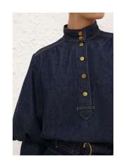 Zimmermann - DENIM BILLOW SKJORTE Zimmermann - DENIM BILLOW SKJORTE