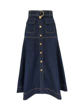 Zimmermann -  DENIM MIDI SKIRT