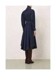 Zimmermann - DENIM MIDI SHIRT KJOLE Zimmermann - DENIM MIDI SHIRT KJOLE