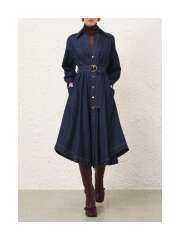 Zimmermann - DENIM MIDI SHIRT KJOLE Zimmermann - DENIM MIDI SHIRT KJOLE