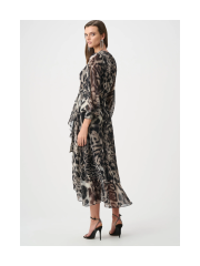Joseph Ribkoff - Chiffon Printed Wrap Dress Joseph Ribkoff - Chiffon Printed Wrap Dress